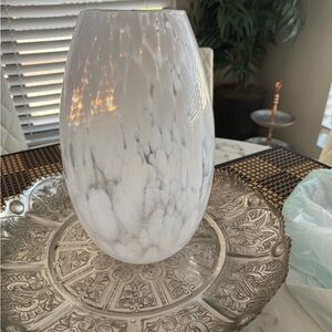 Elegant White and Gray Vase